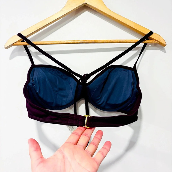 VICTORIA'S SECRET Plum Plunge Balconette Swimsuit  Top - Picture 4 of 6